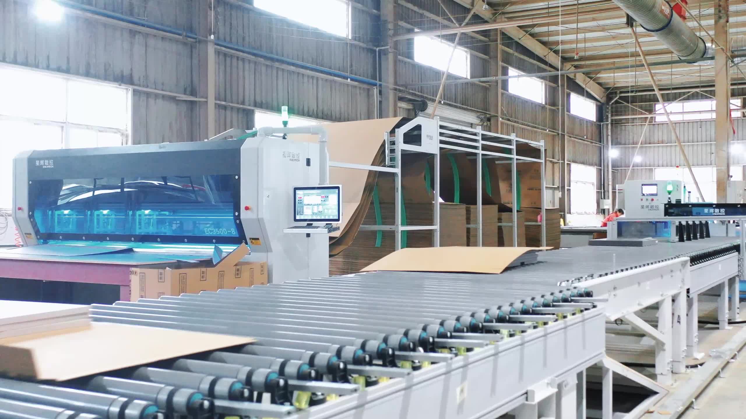 Споделување на случаи на Expitech CNC Sichuan Chengdu Prestage Packaging Line Project.