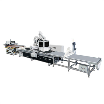 Вгнездени автоматско вчитување и растоварање CNC рутер машина за обработка на дрво